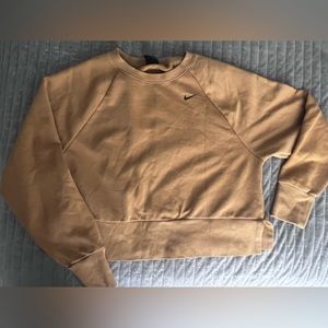 Nike dry cutout cropped sweatshirt